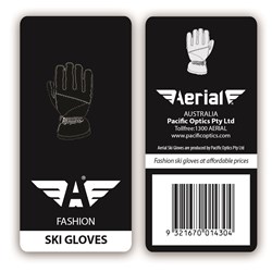 Aerial Ski Gloves Black Tag